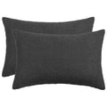 vidaXL Poszewka na poduszkę 2 pcs HEERLEN ciemnoszary 50 x 70 cm