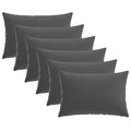 vidaXL Poszewka na poduszkę 6 pcs HEERLEN antracytowy 50 x 70 cm