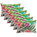 vidaXL Poszewka na poduszkę 6 pcs HEERLEN Czarny 50 x 70 cm Poliester