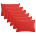 vidaXL Poszewka na poduszkę 6 pcs HEERLEN czerwony 50 x 70 cm