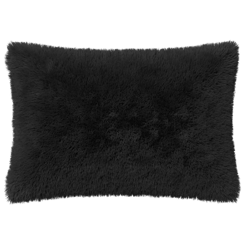 vidaXL Poszewka na poduszkę 6 pcs HEERLEN Czarny 50 x 70 cm Fleece PV