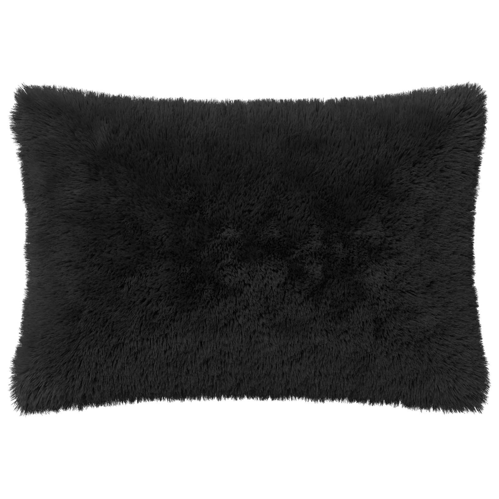 vidaXL Poszewka na poduszkę 6 pcs HEERLEN Czarny 50 x 70 cm Fleece PV