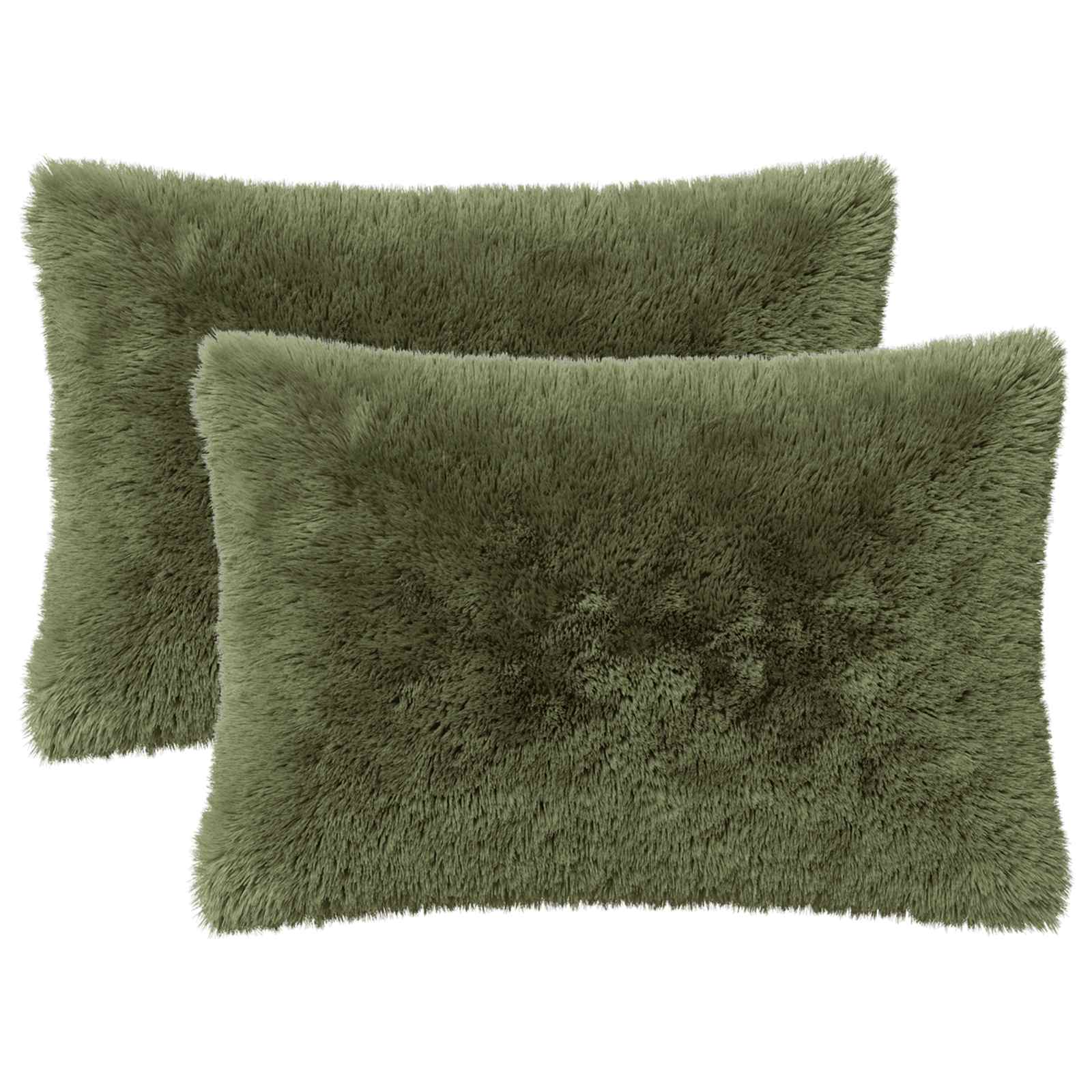vidaXL Poszewka na poduszkę 2 pcs HEERLEN zielony 50 x 70 cm Fleece PV