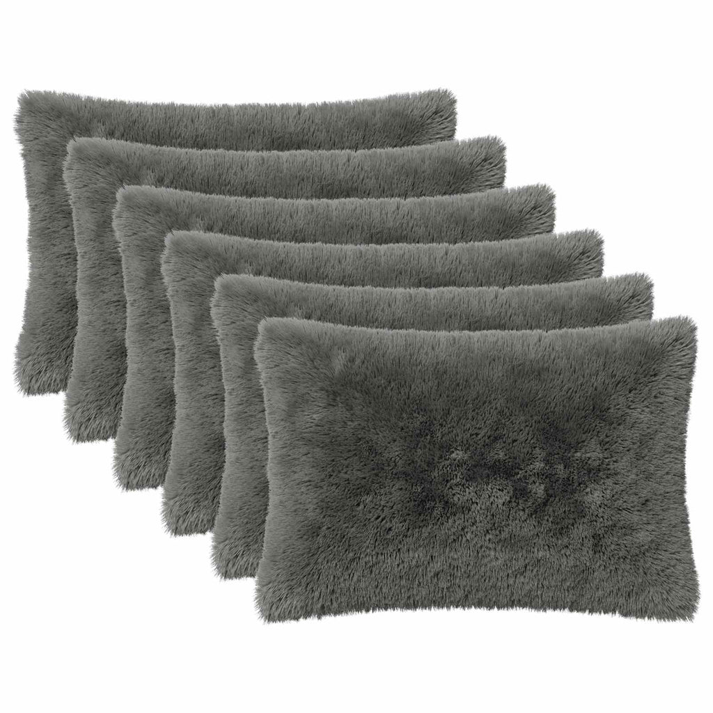vidaXL Poszewka na poduszkę 6 pcs HEERLEN jasnoszary 50 x 70 cm