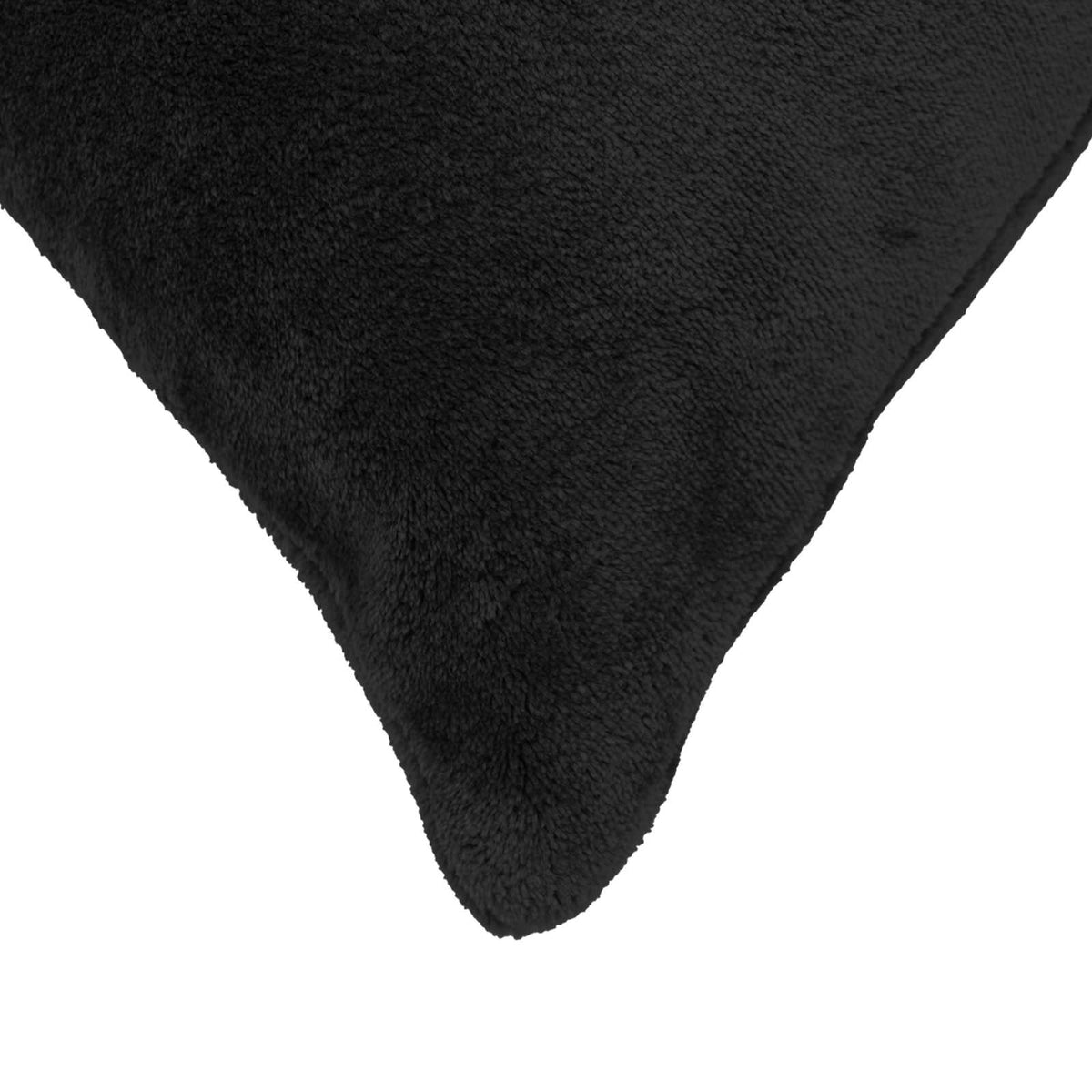 vidaXL Poszewka na poduszkę 2 pcs HEERLEN Czarny 50 x 70 cm Flanela