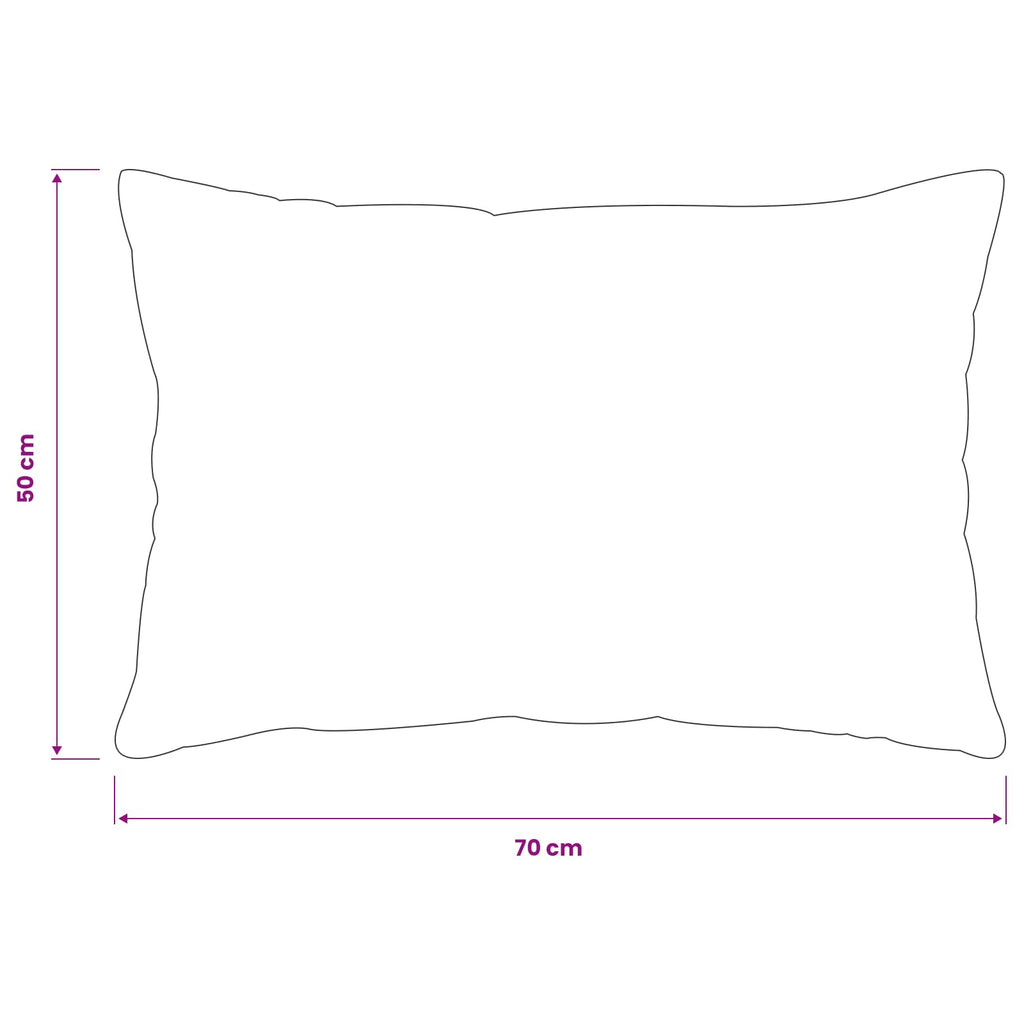 vidaXL Poszewka na poduszkę 2 pcs HEERLEN Czarny 50 x 70 cm Flanela