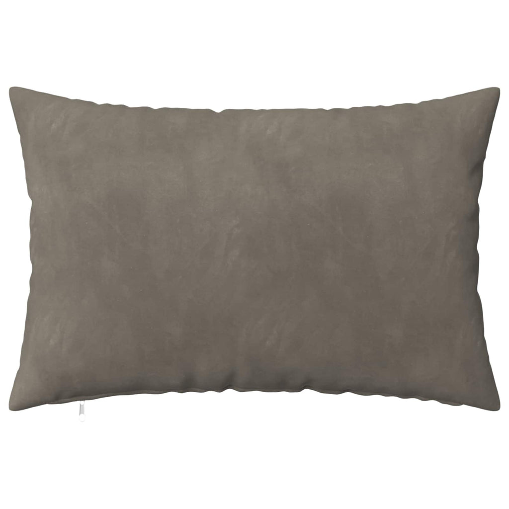 vidaXL Poszewka na poduszkę 2 pcs HEERLEN jasnoszary 50 x 75 cm Welur