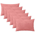vidaXL Poszewka na poduszkę 6 pcs HEERLEN różowy 50 x 75 cm Welur