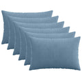 vidaXL Poszewka na poduszkę 6 pcs HEERLEN niebieski 50 x 75 cm sztruks