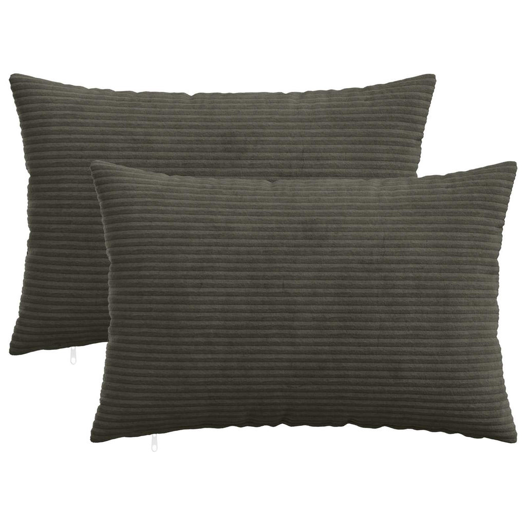 vidaXL Poszewka na poduszkę 2 pcs HEERLEN antracytowy 50 x 75 cm