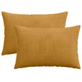 vidaXL Poszewka na poduszkę 2 pcs HEERLEN żółty 50 x 75 cm sztruks