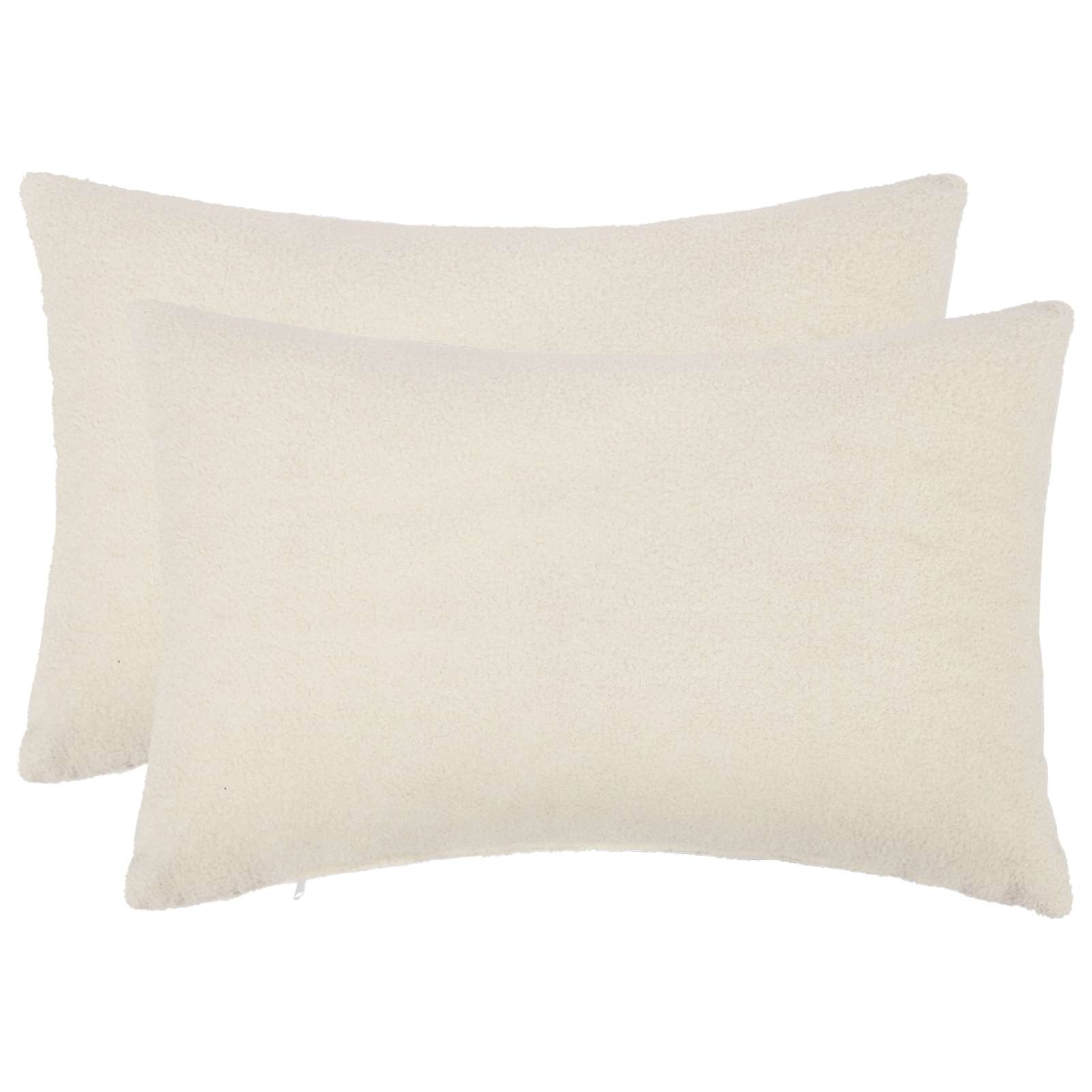 vidaXL Poszewka na poduszkę 2 pcs HEERLEN kremowy 50 x 75 cm Bouclé