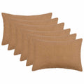 vidaXL Poszewka na poduszkę 6 pcs HEERLEN Beżowy 50 x 75 cm Bouclé