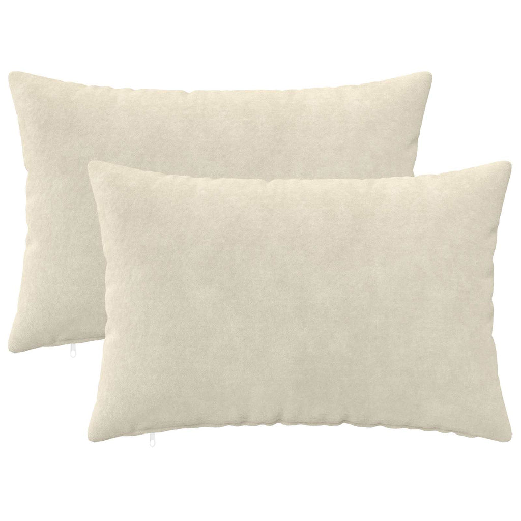 vidaXL Poszewka na poduszkę 2 pcs HEERLEN kremowy 50 x 75 cm