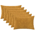 vidaXL Poszewka na poduszkę 6 pcs HEERLEN żółty 50 x 75 cm