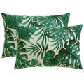 vidaXL Poszewka na poduszkę 2 pcs HEERLEN motyw liści 50 x 75 cm