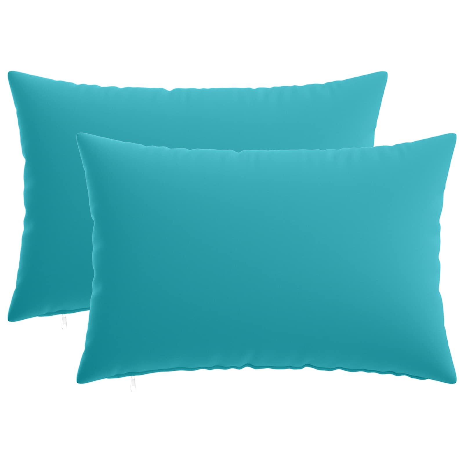 vidaXL Poszewka na poduszkę 2 pcs HEERLEN Turkusowy 50 x 75 cm