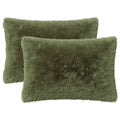 vidaXL Poszewka na poduszkę 2 pcs HEERLEN zielony 50 x 75 cm Fleece PV