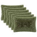 vidaXL Poszewka na poduszkę 6 pcs HEERLEN zielony 50 x 75 cm Fleece PV