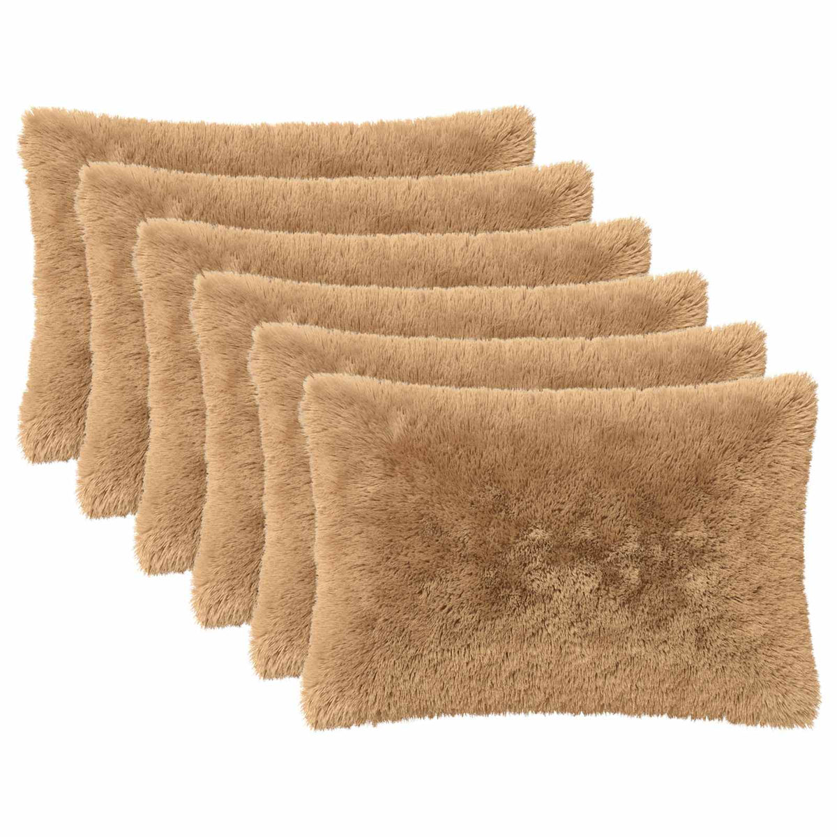 vidaXL Poszewka na poduszkę 6 pcs HEERLEN Ciemnoszary 50 x 75 cm