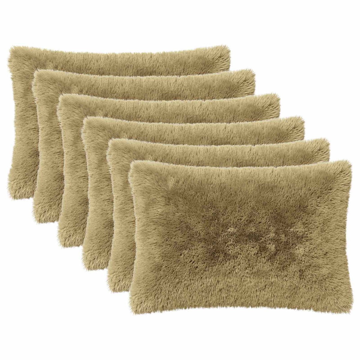 vidaXL Poszewka na poduszkę 6 pcs HEERLEN Jasnozielony 50 x 75 cm