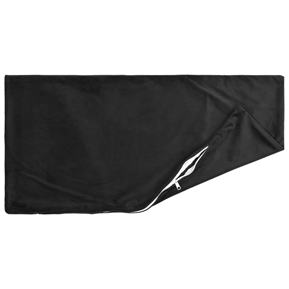 vidaXL Poszewka na poduszkę 2 pcs HEERLEN Czarny 50 x 80 cm Welur