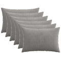 vidaXL Poszewka na poduszkę 6 pcs HEERLEN jasnoszary 50 x 80 cm