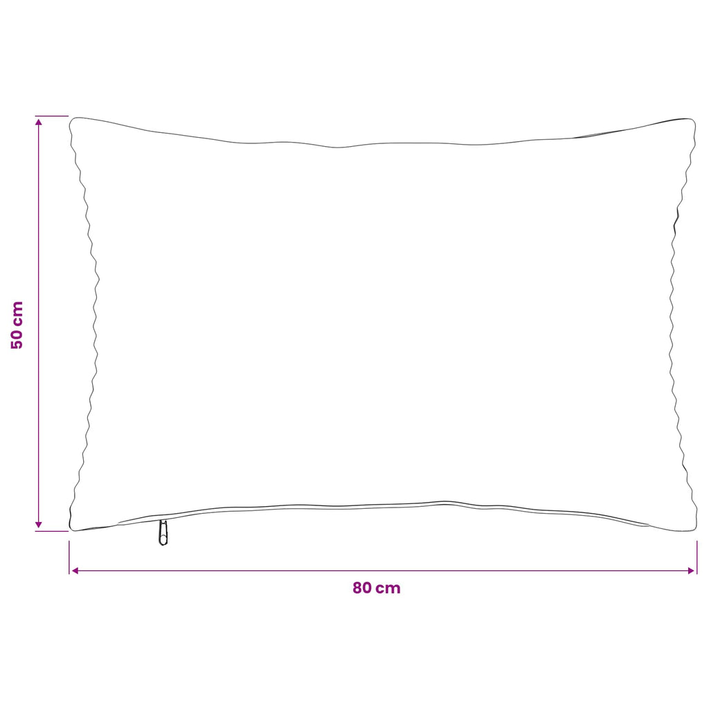 vidaXL Poszewka na poduszkę 2 pcs HEERLEN Granatowy 50 x 80 cm sztruks