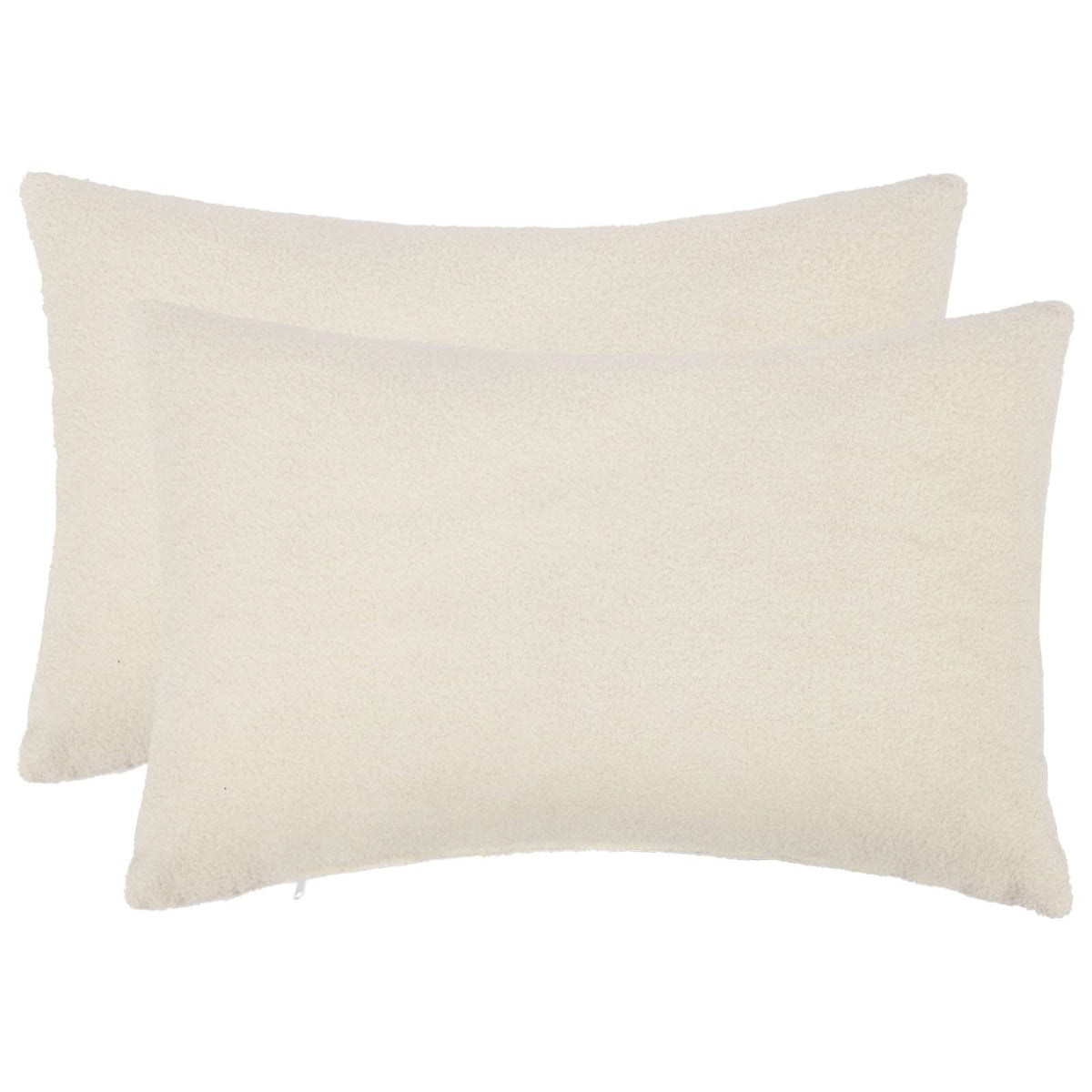 vidaXL Poszewka na poduszkę 2 pcs HEERLEN kremowy 50 x 80 cm Bouclé