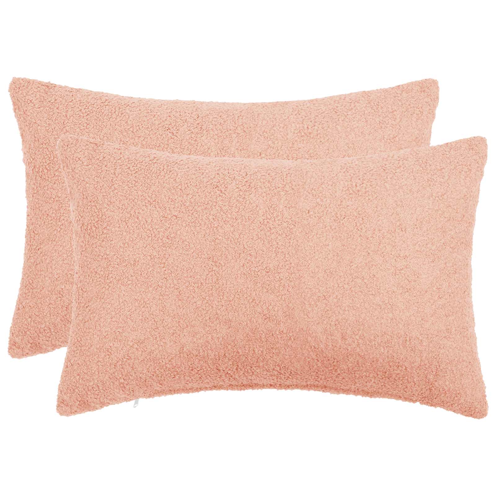 vidaXL Poszewka na poduszkę 2 pcs HEERLEN różowy 50 x 80 cm Bouclé