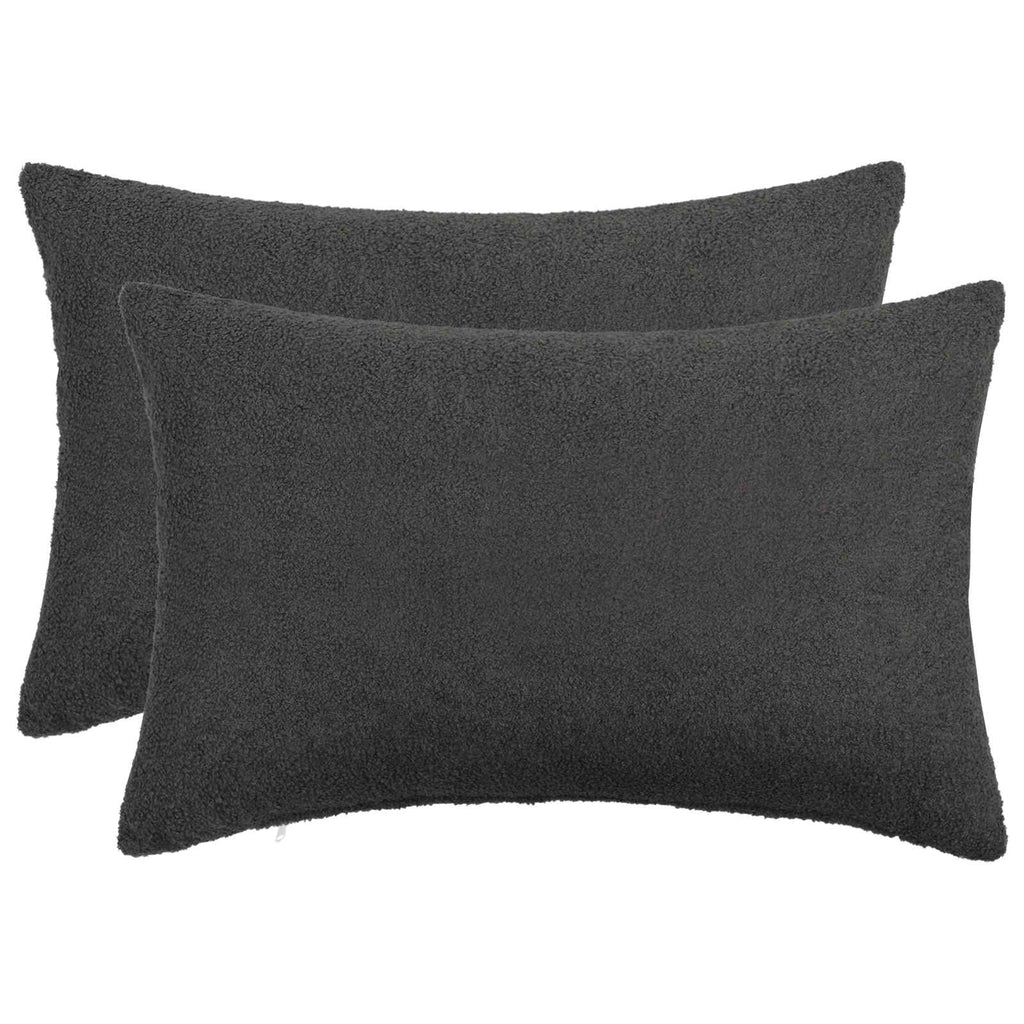 vidaXL Poszewka na poduszkę 2 pcs HEERLEN ciemnoszary 50 x 80 cm