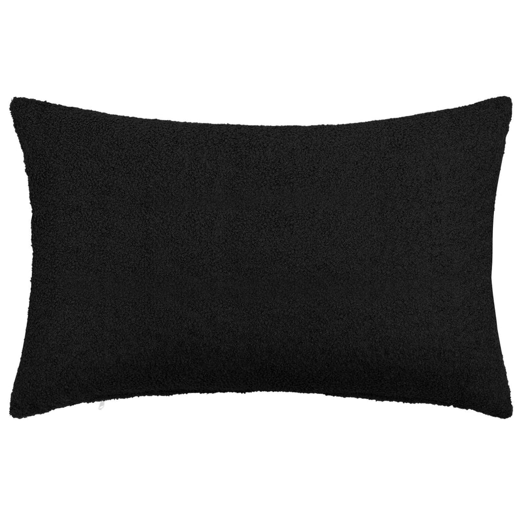 vidaXL Poszewka na poduszkę 6 pcs HEERLEN Czarny 50 x 80 cm Bouclé