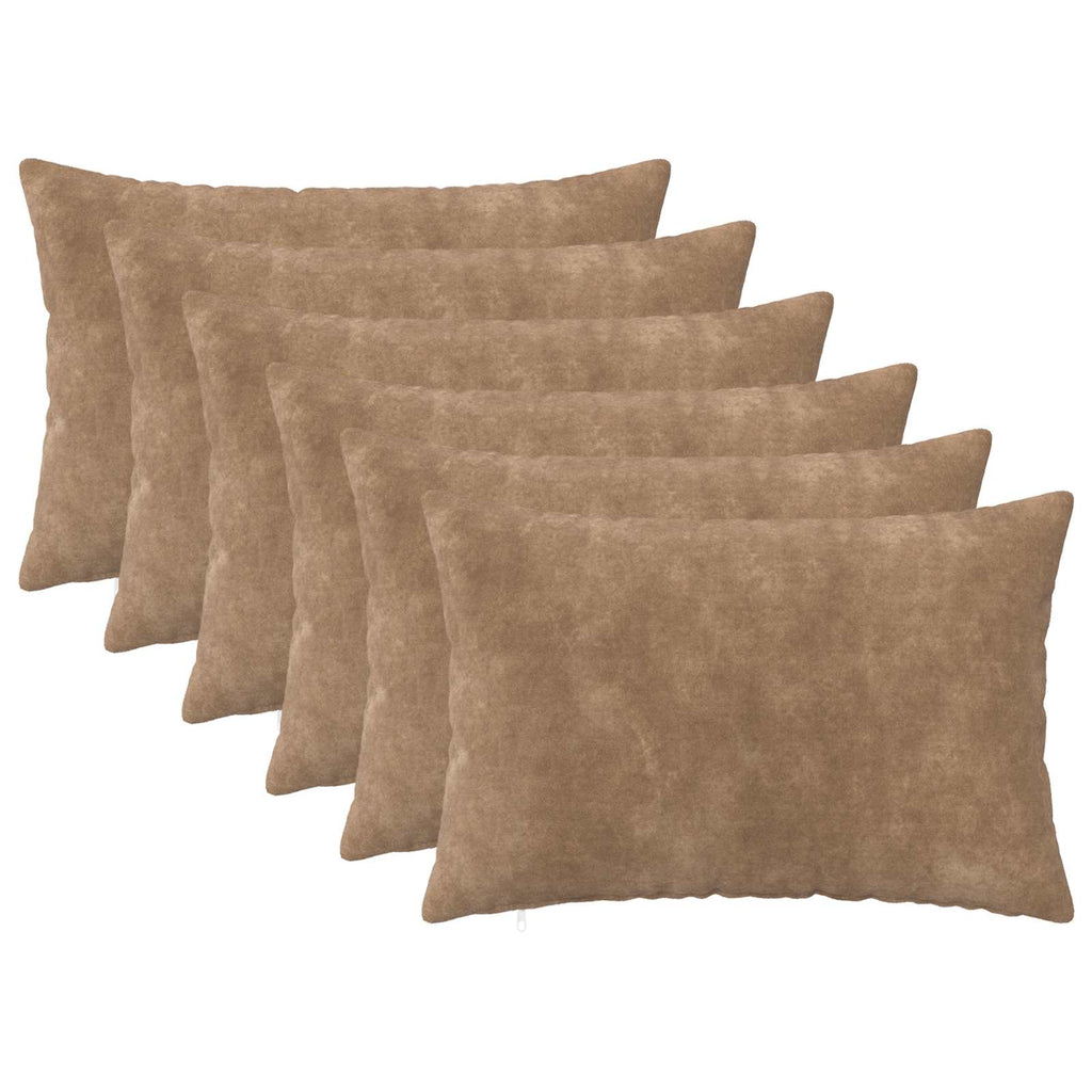 vidaXL Poszewka na poduszkę 6 pcs HEERLEN Ciemnoszary 50 x 80 cm