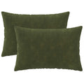 vidaXL Poszewka na poduszkę 2 pcs HEERLEN zielony 50 x 80 cm