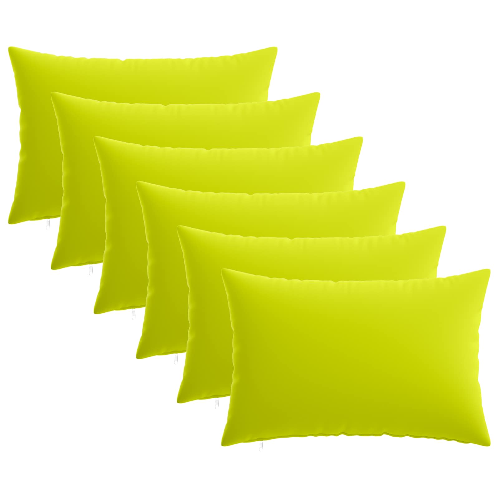 vidaXL Poszewka na poduszkę 6 pcs HEERLEN Jasnozielony 50 x 80 cm