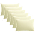 vidaXL Poszewka na poduszkę 6 pcs HEERLEN kremowy 50 x 80 cm Poliester