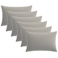 vidaXL Poszewka na poduszkę 6 pcs HEERLEN Szary 50 x 80 cm Poliester
