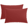 vidaXL Poszewka na poduszkę 2 pcs HEERLEN Czerwone wino 50 x 80 cm