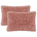 vidaXL Poszewka na poduszkę 2 pcs HEERLEN różowy 50 x 80 cm Fleece PV