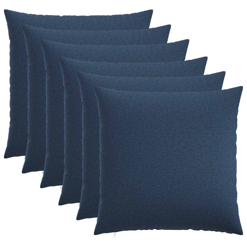 vidaXL Poszewka na poduszkę 6 szt. HEERLEN niebieski 55 x 55 cm