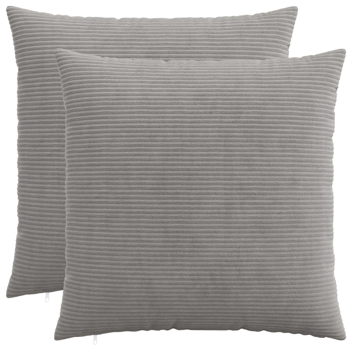 vidaXL Poszewka na poduszkę 2 pcs HEERLEN jasnoszary 55 x 55 cm