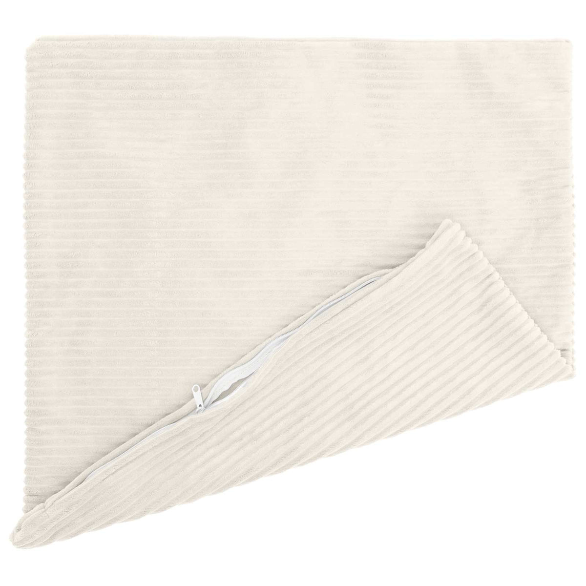 vidaXL Poszewka na poduszkę 2 pcs HEERLEN kremowy 55 x 55 cm sztruks