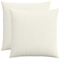 vidaXL Poszewka na poduszkę 2 pcs HEERLEN kremowy 55 x 55 cm sztruks