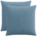 vidaXL Poszewka na poduszkę 2 pcs HEERLEN niebieski 55 x 55 cm sztruks