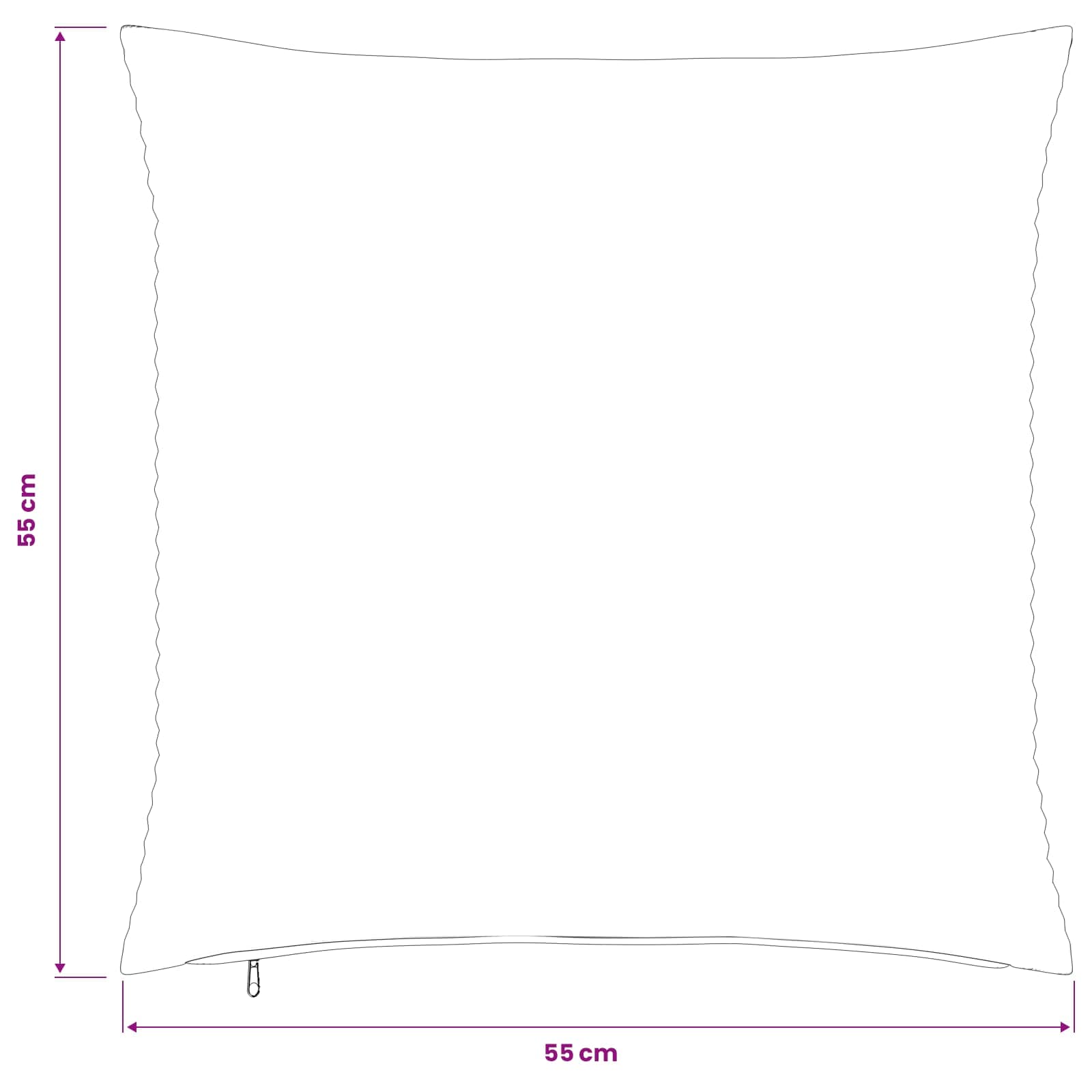 vidaXL Poszewka na poduszkę 6 pcs HEERLEN antracytowy 55 x 55 cm