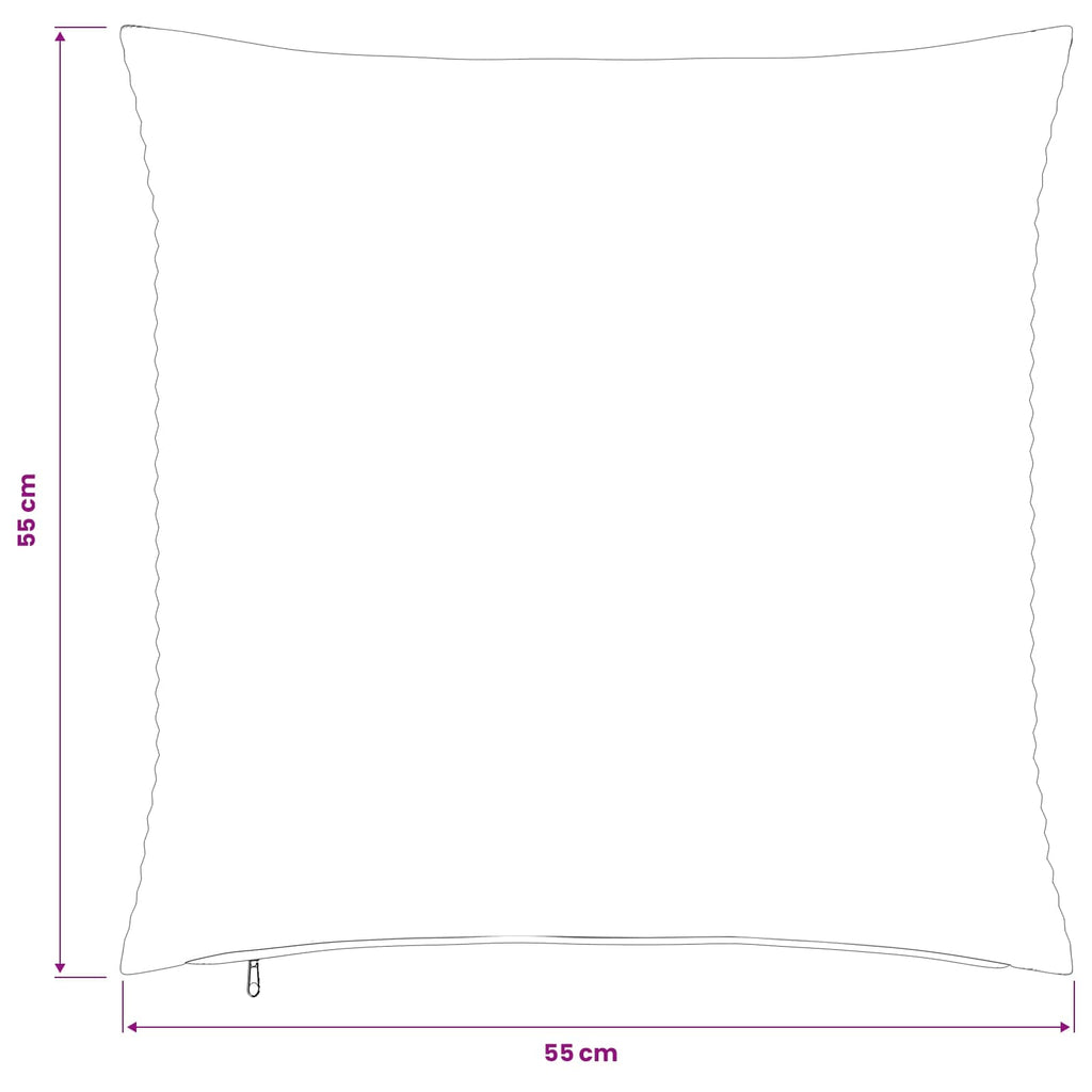 vidaXL Poszewka na poduszkę 2 pcs HEERLEN żółty 55 x 55 cm sztruks