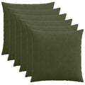 vidaXL Poszewka na poduszkę 6 pcs HEERLEN zielony 55 x 55 cm sztruks