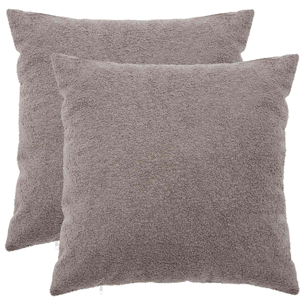 vidaXL Poszewka na poduszkę 2 pcs HEERLEN jasnoszary 55 x 55 cm Bouclé