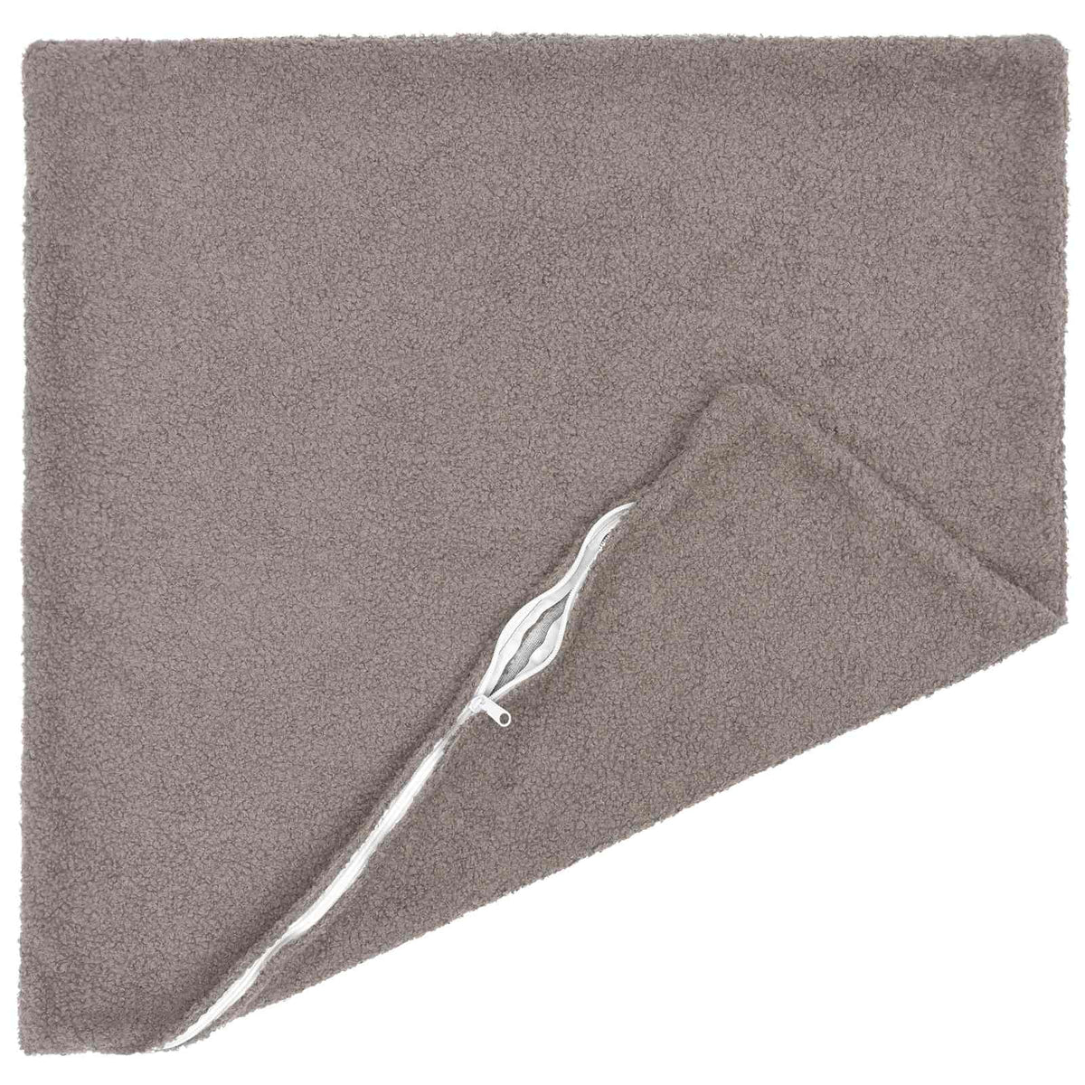vidaXL Poszewka na poduszkę 6 pcs HEERLEN jasnoszary 55 x 55 cm Bouclé