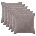 vidaXL Poszewka na poduszkę 6 pcs HEERLEN jasnoszary 55 x 55 cm Bouclé